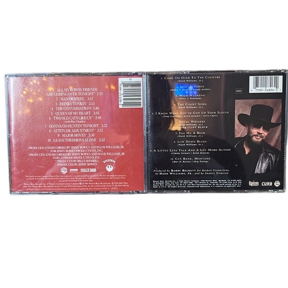 Lot of 2 Hank Williams Jr. Country Music CDs - Picture 2 of 6